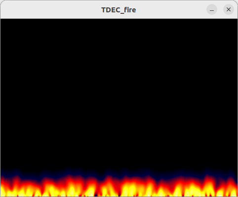 Rewritten TDEC fire Linux screenshot